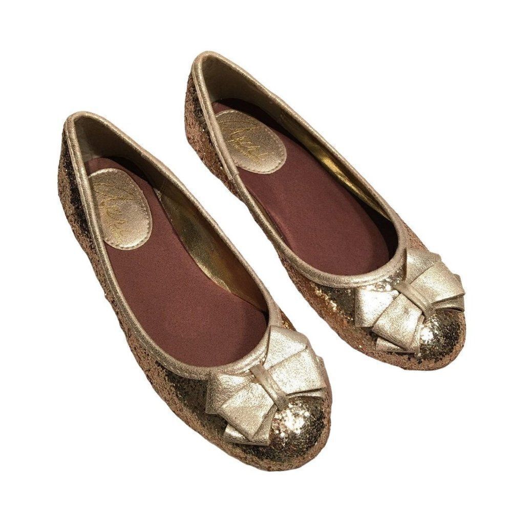 Apri Flats Gold Glitter size 3